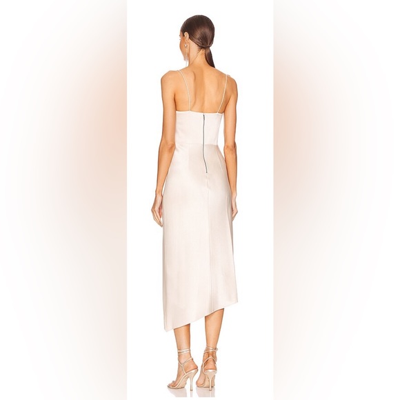 Alice + Olivia NWT Champagne Slip Kiyoko Midi Dress **Size 12**🔥🔥 - Picture 3 of 9